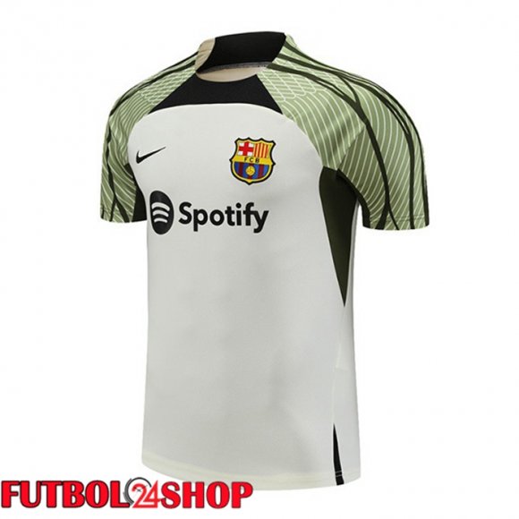 Replicas De Camiseta Entrenamiento Fc Barcelona Blanco Baratas