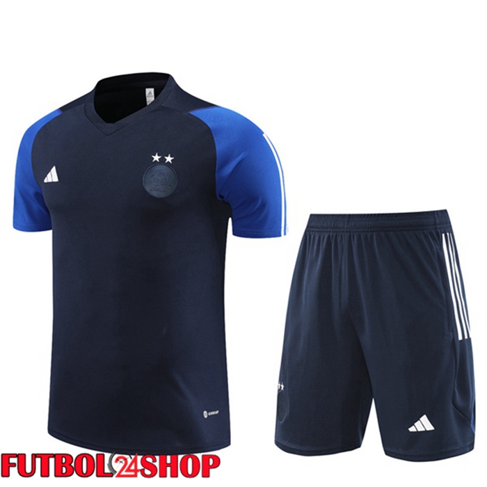 Camiseta Entrenamiento Argelia + Pantaloncini Azul Real 2023/2024