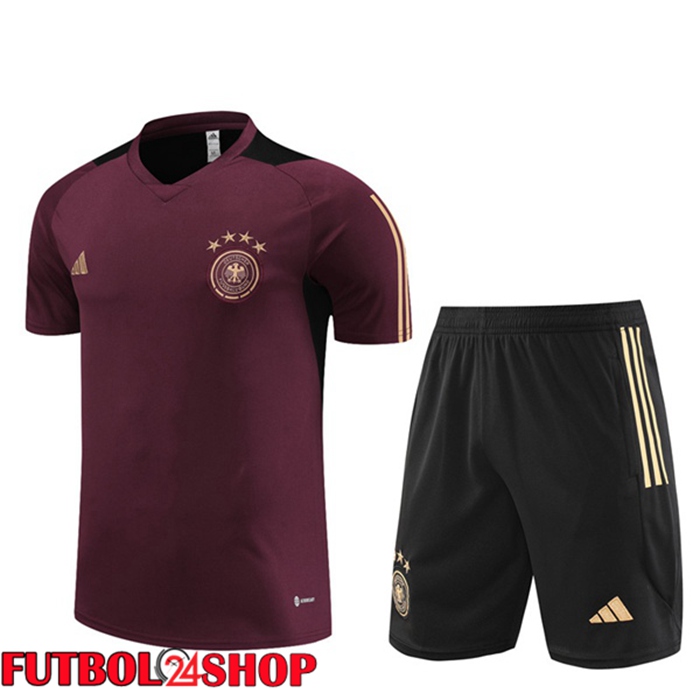 Camiseta Entrenamiento Alemania + Pantaloncini Rojo 2023/2024