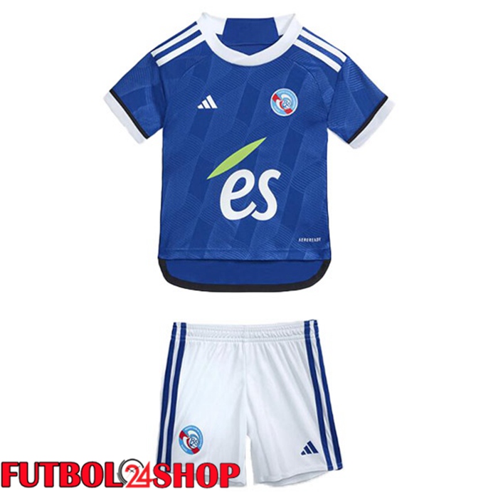 Camisetas De Futbol RC Strasbourg Alsace Ninos Primera Azul 2023/2024
