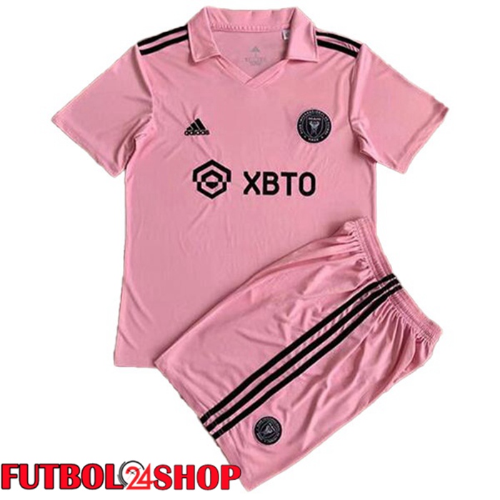 Camisetas De Futbol Inter Miami CF Ninos Primera Rosado 2023/2024