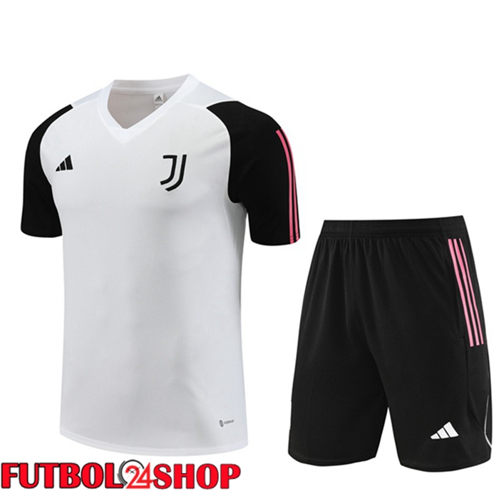 Camiseta Entrenamiento Juventus + Cortos Blanco 2023/2024