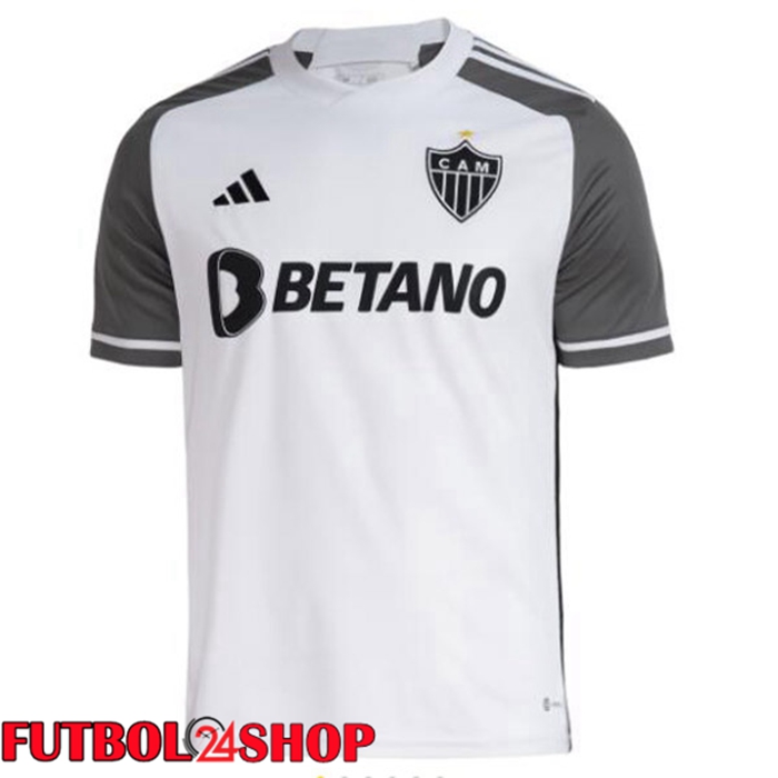 Camisetas De Futbol Atletico Mineiro Segunda Blanco Gris 2023/2024