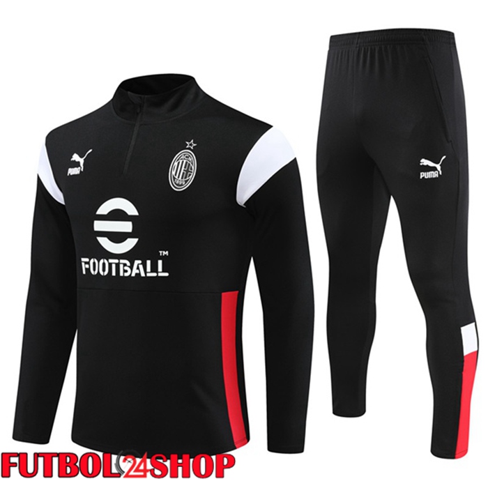 Chandal Equipos De Futbol AC Milan Negro 2023/2024