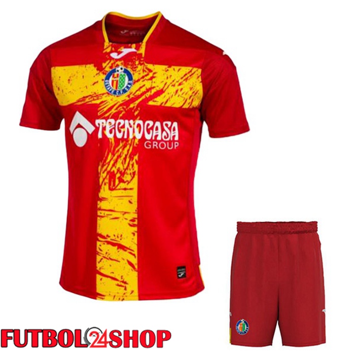 Camisetas De Futbol Getafe CF Ninos Segunda Rojo 2023/2024
