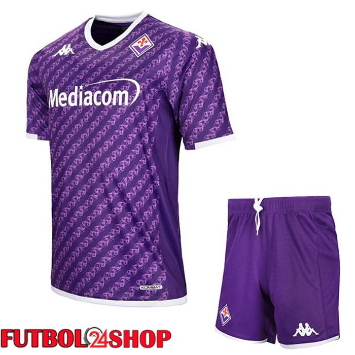 Camisetas De Futbol ACF Fiorentina Ninos Primera Púrpura 2023/2024
