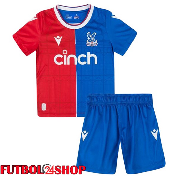 Camisetas De Futbol Crystal Palace Ninos Primera Rojo Azul 2023/2024