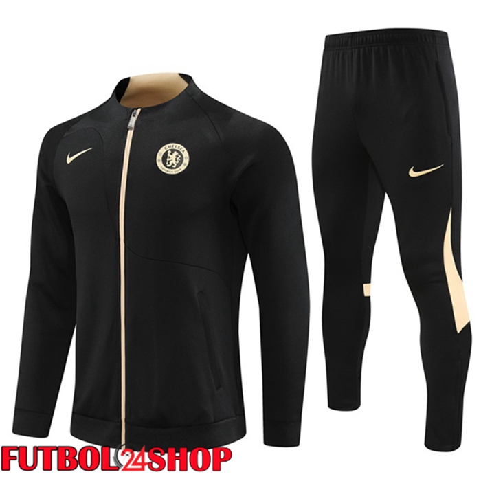 Chandal Equipos De Futbol - Chaqueta FC Chelsea Negro 2023/2024