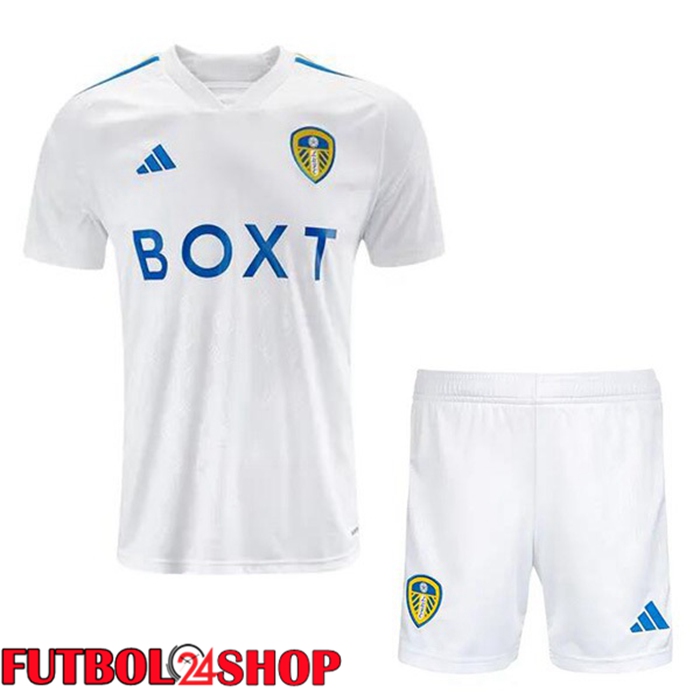 Camiseta Leeds United Ninos Primera Blanco 2023/2024