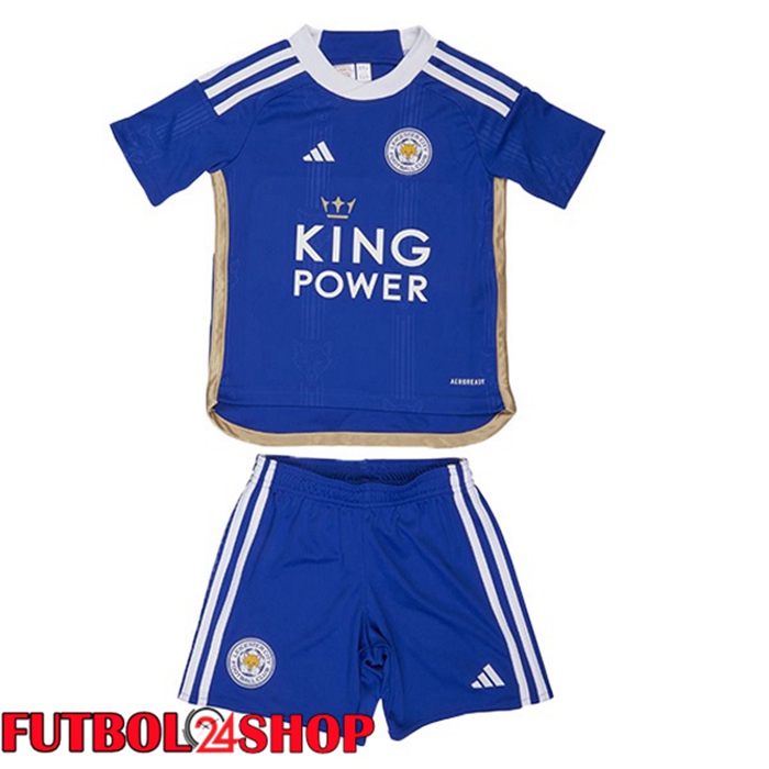 Camiseta Leicester City Ninos Primera Azul 2023/2024