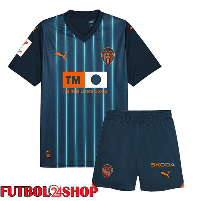 Camiseta Valencia CF Ninos Segunda Azul 2023/2024