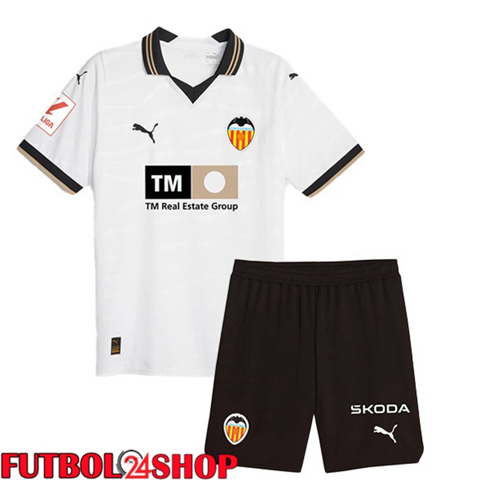 Camiseta Valencia CF Ninos Primera Blanco 2023/2024