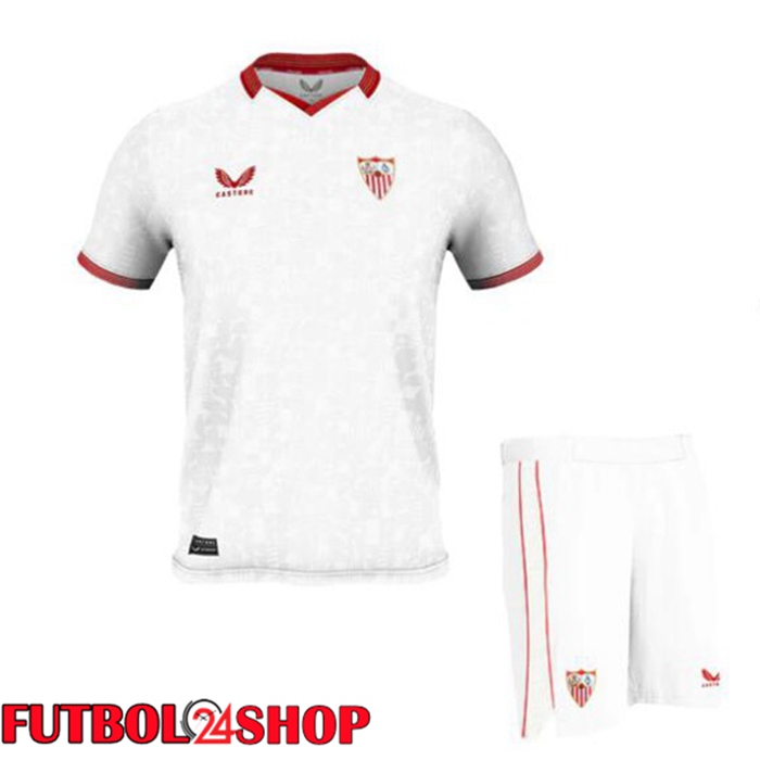 Camiseta Sevilla FC Ninos Primera Blanco 2023/2024