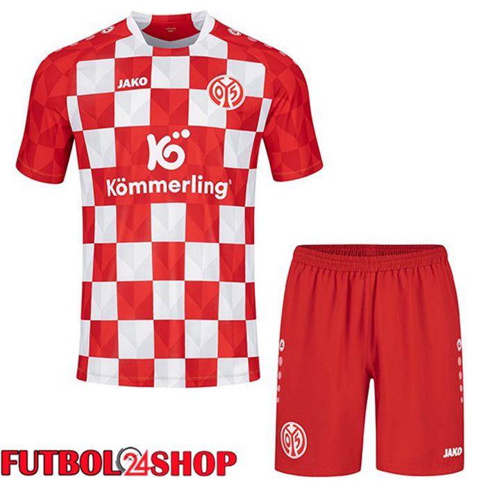 Camiseta FSV Mainz 05 Ninos Primera Rojo 2023/2024