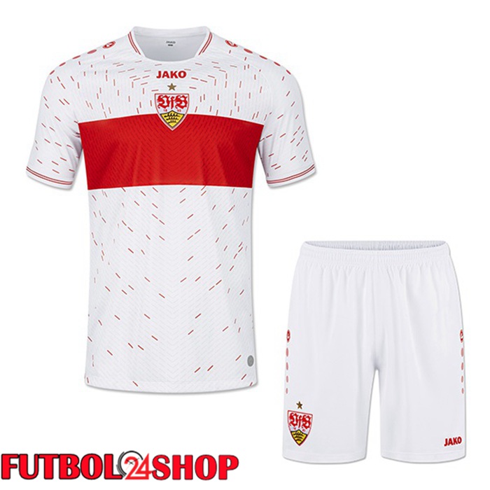 Camiseta VfB Stuttgart Ninos Primera Blanco 2023/2024