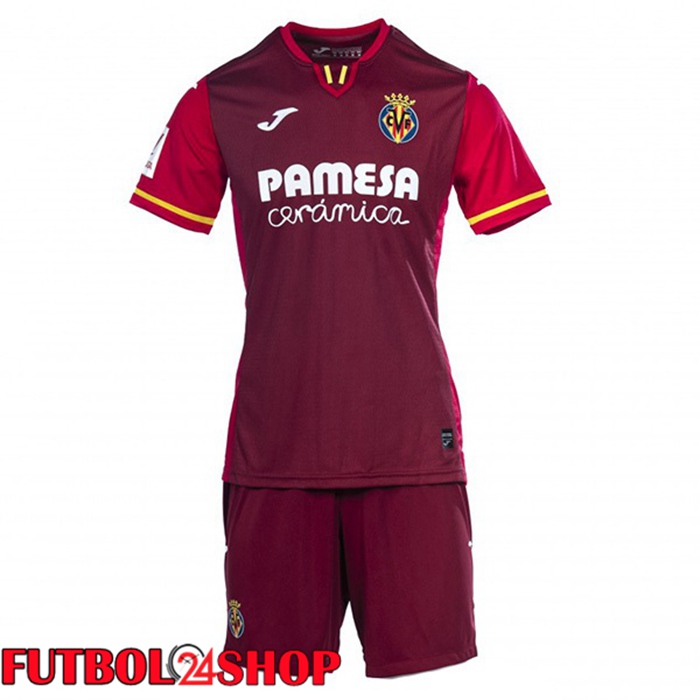 Camiseta Villarreal Ninos Segunda Rojo 2023/2024