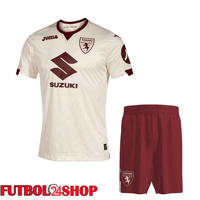 Camiseta Torino FC Ninos Segunda Amarillo 2023/2024