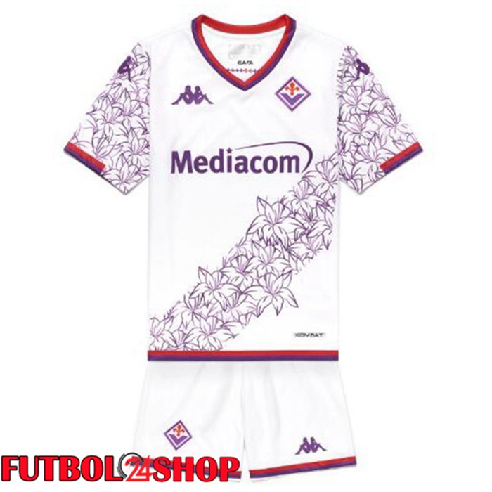 Camiseta ACF Fiorentina Ninos Primera Blanco 2023/2024