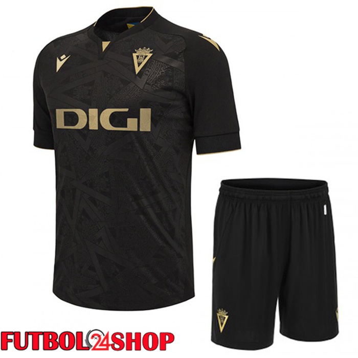 Camiseta Cadiz CF Ninos Segunda Negro 2023/2024