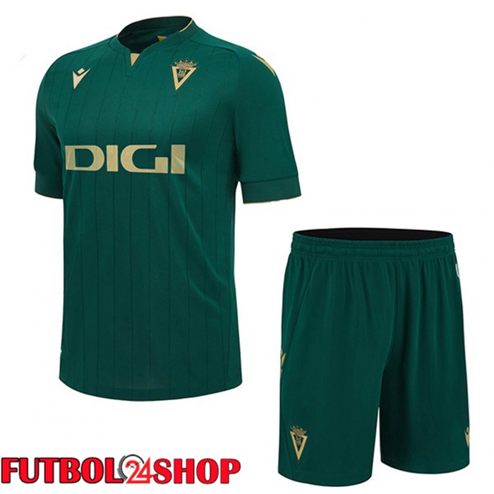 Camiseta Cadiz CF Ninos Tercera Verde 2023/2024