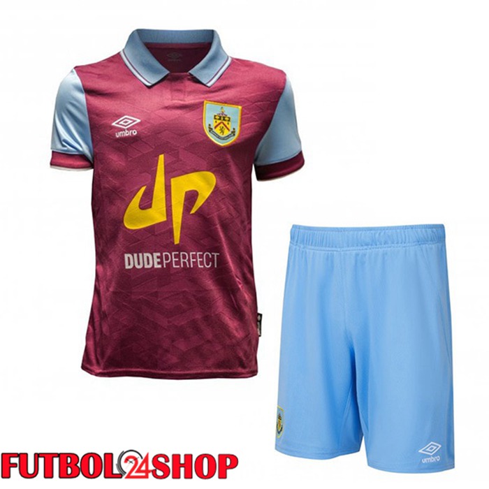 Camiseta Burnley Ninos Primera Rojo 2023/2024