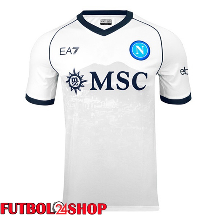 Camiseta SSC Napoli Segunda Blanco 2023/2024