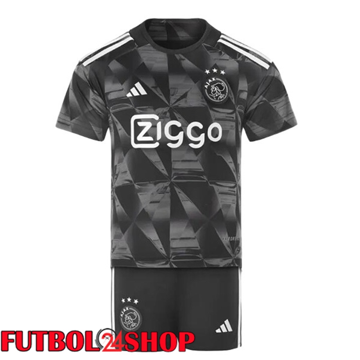 Camiseta AFC Ajax Ninos Tercera Negro 2023/2024