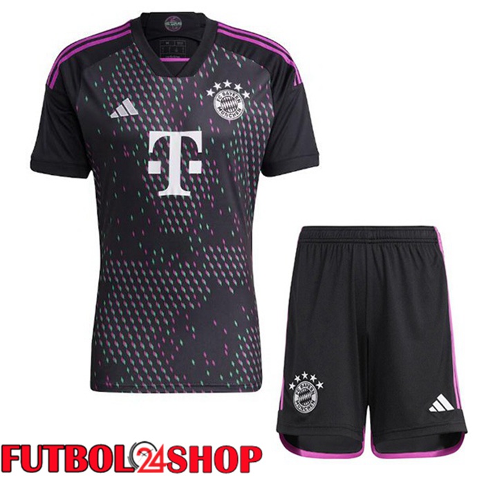 Camiseta Bayern Munich Ninos Segunda Negro 2023/2024