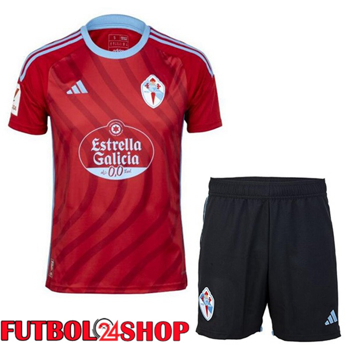 Camiseta Celta Vigo Ninos Segunda Rojo 2023/2024