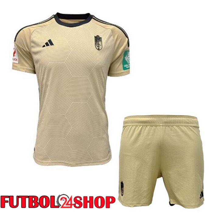 Camiseta Granada CF Ninos Tercera Amarillo 2023/2024