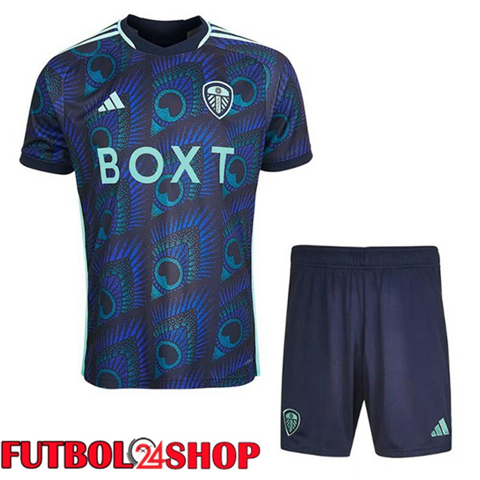 Camiseta Leeds United Ninos Segunda Azul 2023/2024