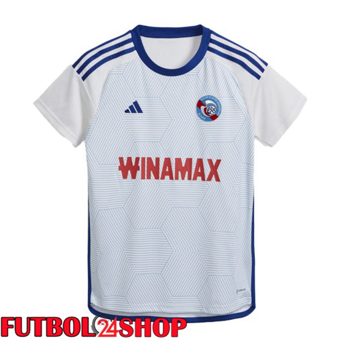 Camiseta RC Strasbourg Alsace Segunda Blanco 2023/2024