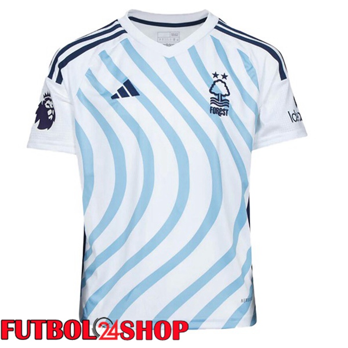 Camiseta Nottingham Forest Segunda Azul Blanco 2023/2024