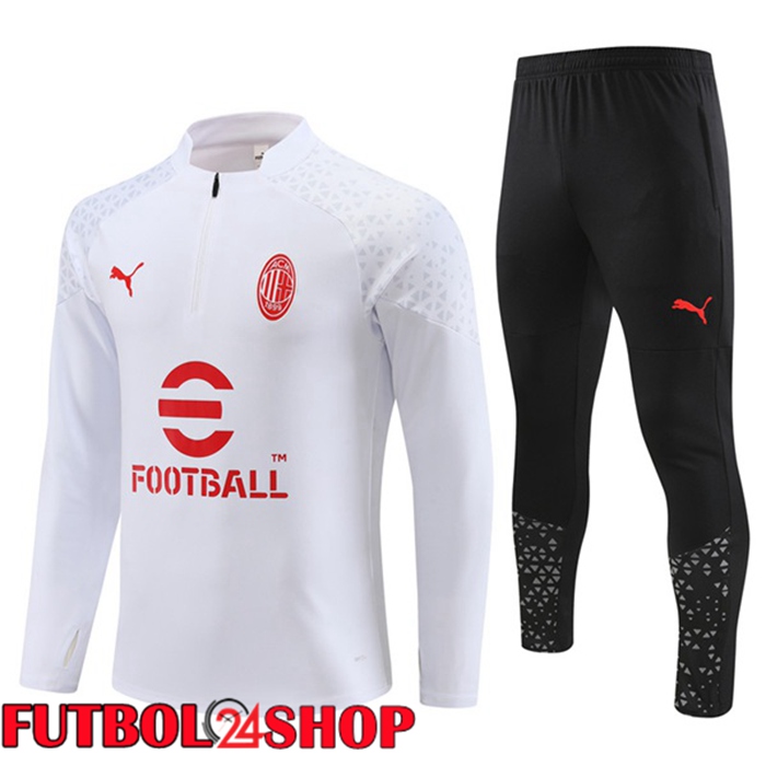 Chandal Equipos De Futbol AC Milan Blanco 2023/2024