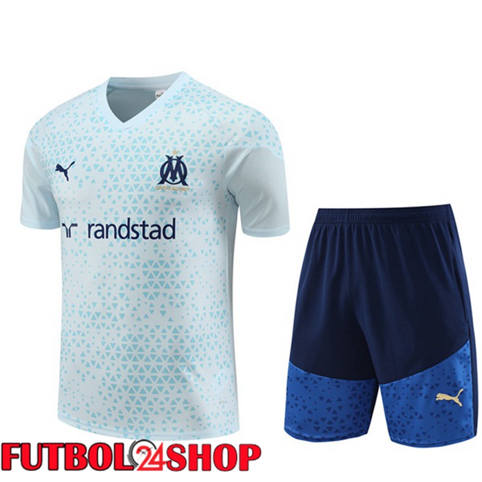 Camiseta Entrenamiento Marsella OM + Cortos Azul 2023/2024