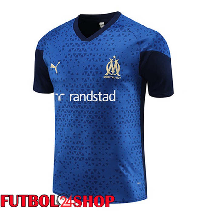 Camiseta Entrenamiento Marsella OM Azul Real 2023/2024