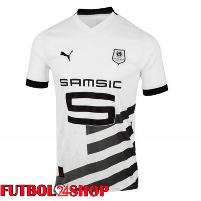 Camiseta Stade Rennais Segunda Blanco 2023/2024