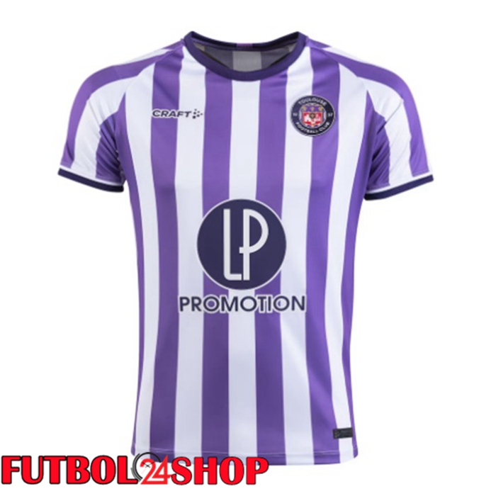 Camiseta Toulouse Primera Púrpura Blanco 2023/2024