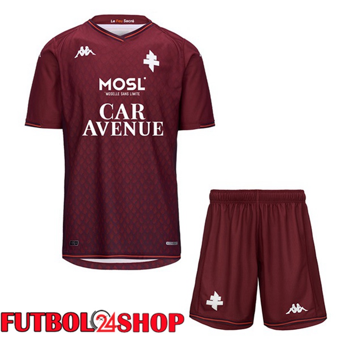 Camiseta FC Metz Ninos Primera Rojo 2023/2024