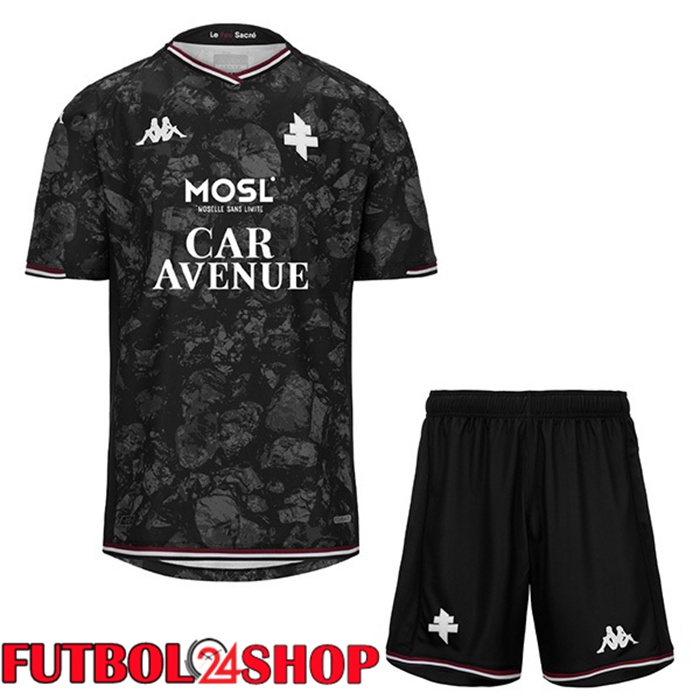 Camiseta FC Metz Ninos Tercera Negro 2023/2024