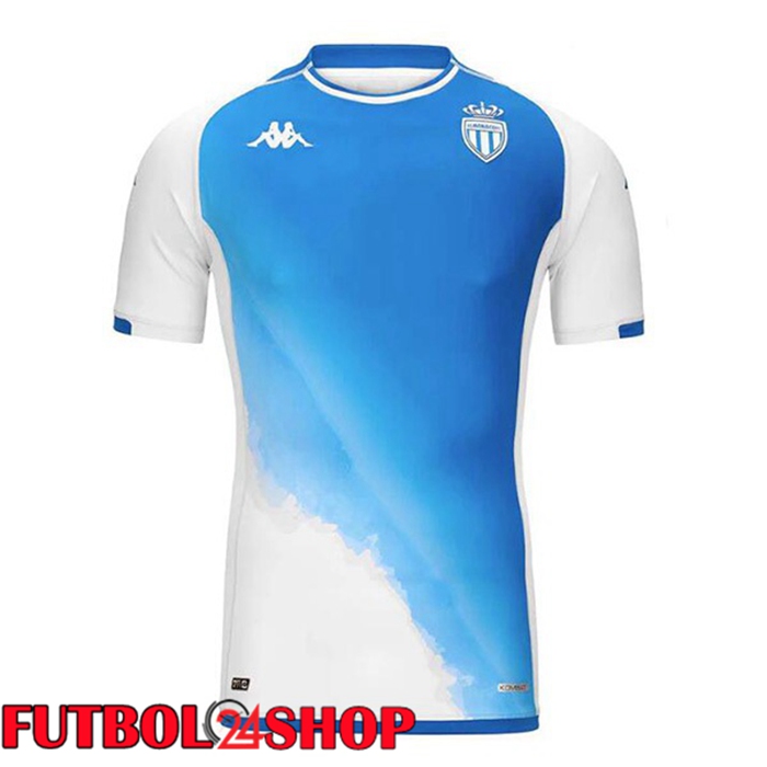 Camiseta AS Monaco Tercera Azul Blanco 2023/2024