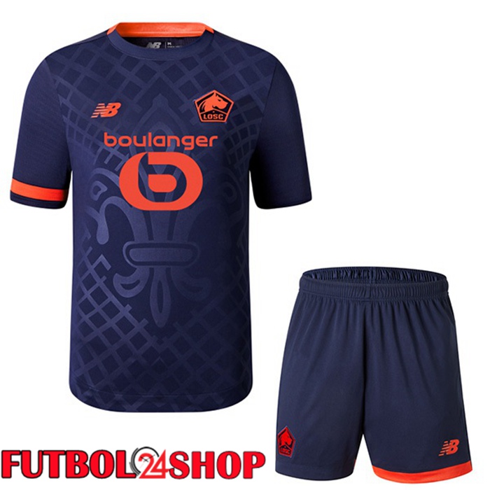 Camiseta Lille OSC Ninos Tercera Negro 2023/2024