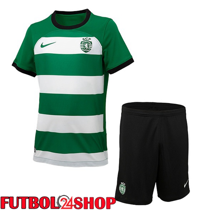 Camiseta Sporting CP Ninos Primera Verde 2023/2024