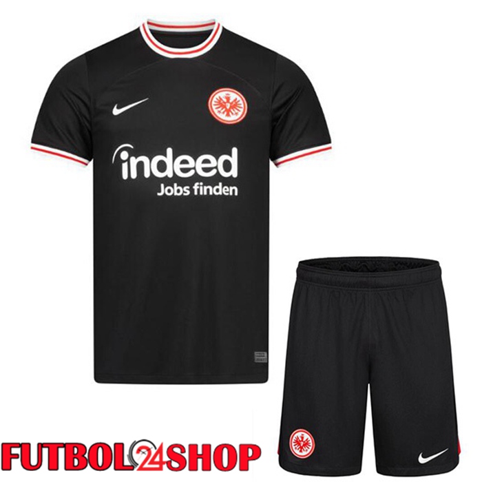 Camiseta Eintracht Frankfurt Ninos Segunda Negro 2023/2024