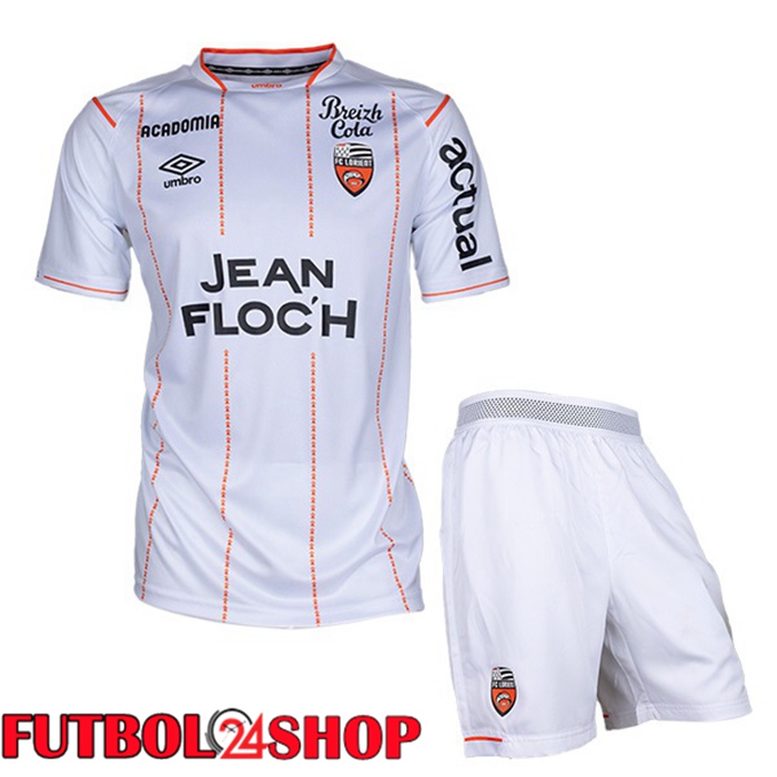 Camiseta FC Lorient Ninos Tercera Azul Blanco 2023/2024