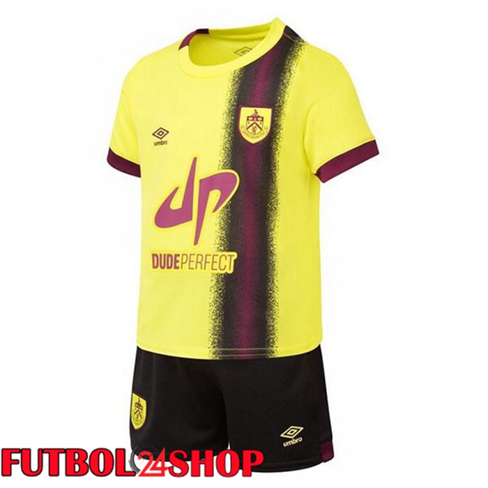 Camiseta Burnley Ninos Segunda Amarillo 2023/2024