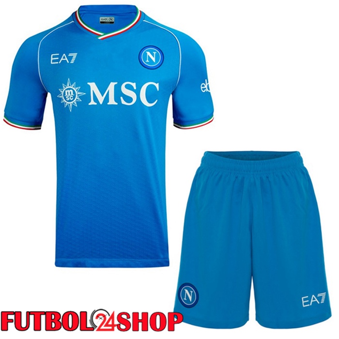 Camiseta SSC Napoli Primera + Cortos 2023/2024