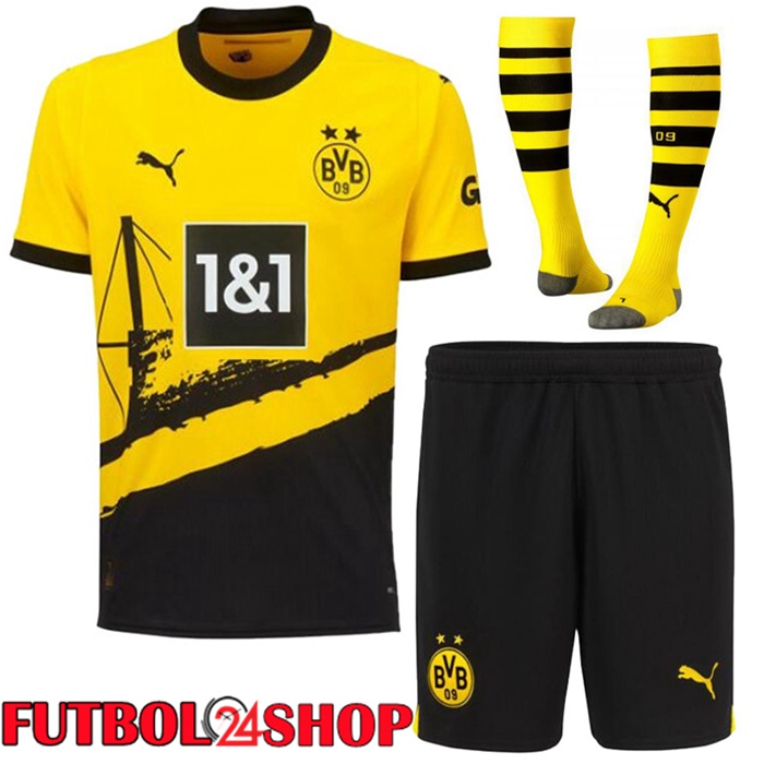 Camiseta Dortmund Primera (Cortos + Calcetines) 2023/2024