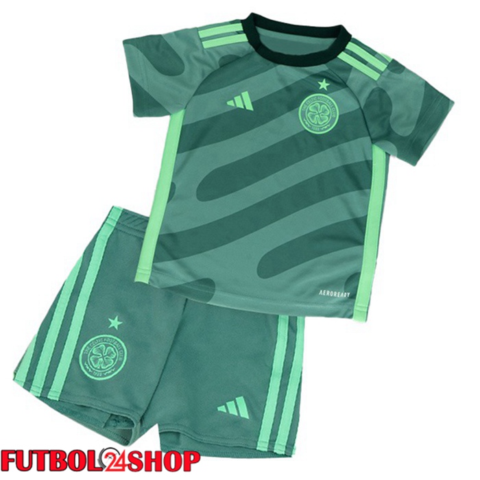 Camiseta Celtic FC Ninos Tercera Verde 2023/2024
