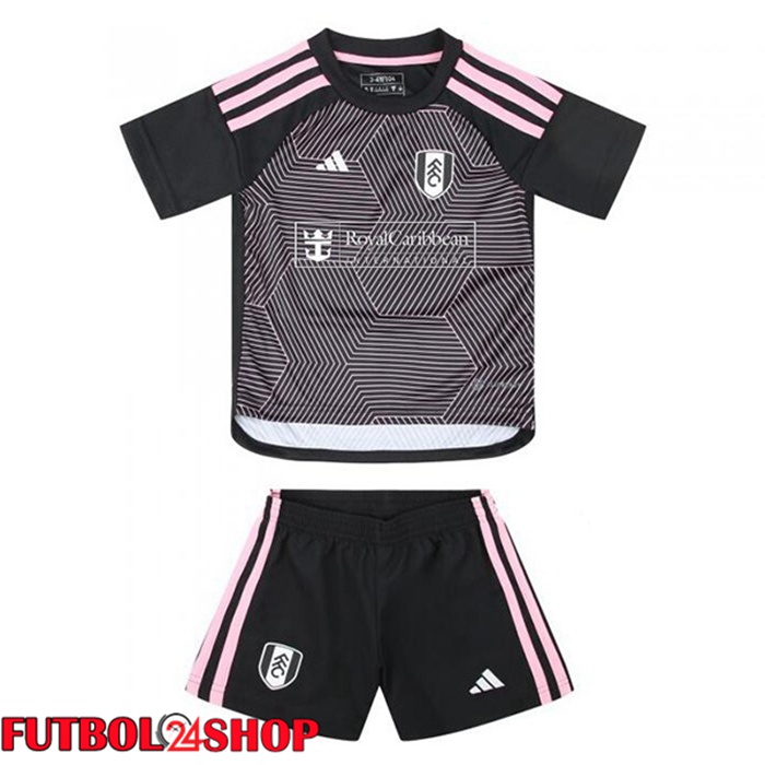 Camiseta Fulham FC Ninos Tercera Negro 2023/2024